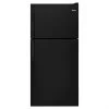 Whirlpool Top-Freezer Refrigerator - 30-in - 2 Humidity-Controlled Crispers - 18.2-cu ft - Black -Whirlpool Shop 30005058 L