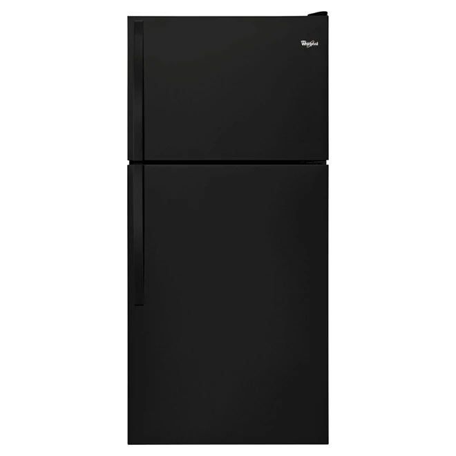 Whirlpool Top-Freezer Refrigerator - 30-in - 2 Humidity-Controlled Crispers - 18.2-cu ft - Black 3 Whirlpool Top-Freezer Refrigerator - 30-in - 2 Humidity-Controlled Crispers - 18.2-cu ft - Black