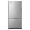 Whirlpool Bottom-Freezer Refrigerator - 30-in - 19-cu ft - Stainless Steel 2 Whirlpool Bottom-Freezer Refrigerator - 30-in - 19-cu ft - Stainless Steel -Whirlpool Shop 30005076 L