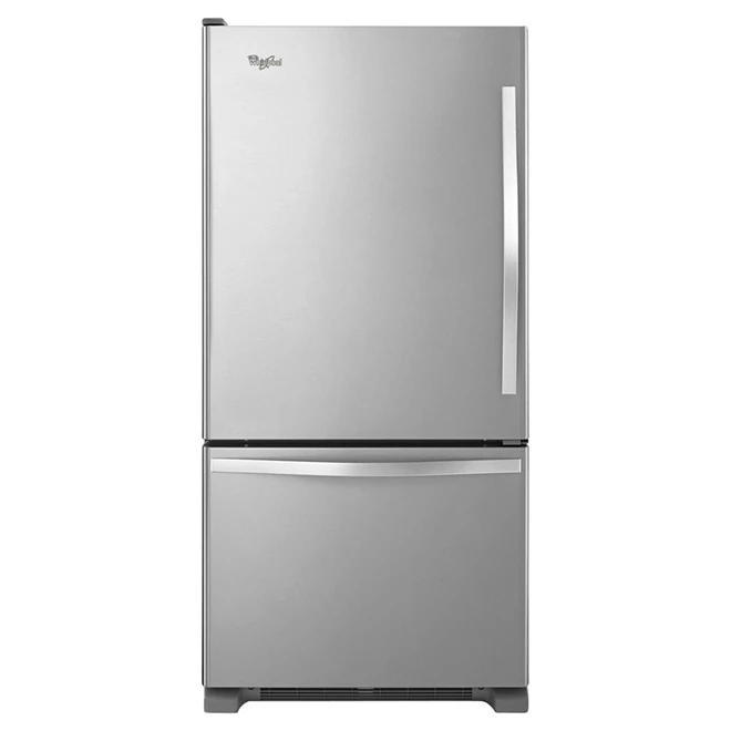Whirlpool Bottom-Freezer Refrigerator - 30-in - 19-cu ft - Stainless Steel 3 Whirlpool Bottom-Freezer Refrigerator - 30-in - 19-cu ft - Stainless Steel
