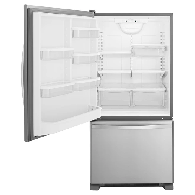 Whirlpool Bottom-Freezer Refrigerator - 30-in - 19-cu ft - Stainless Steel 4 Whirlpool Bottom-Freezer Refrigerator - 30-in - 19-cu ft - Stainless Steel - Image 2