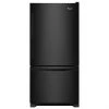 Whirlpool Bottom-Freezer Refrigerator with Built-In Ice Maker - 33-in - 22-cu ft - Black -Whirlpool Shop 30005445 L