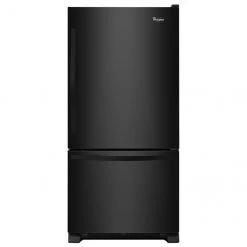 Whirlpool Bottom-Freezer Refrigerator with Built-In Ice Maker - 33-in - 22-cu ft - Black