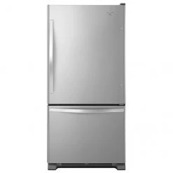 Whirlpool Bottom-Freezer Refrigerator - ENERGY STAR-certified - 33-in - 22-cu ft - Stainless Steel