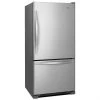 Whirlpool Bottom-Freezer Refrigerator - ENERGY STAR-certified - 33-in - 22-cu ft - Stainless Steel -Whirlpool Shop 30005467b L