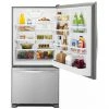 Whirlpool Bottom-Freezer Refrigerator - ENERGY STAR-certified - 33-in - 22-cu ft - Stainless Steel -Whirlpool Shop 30005467d L