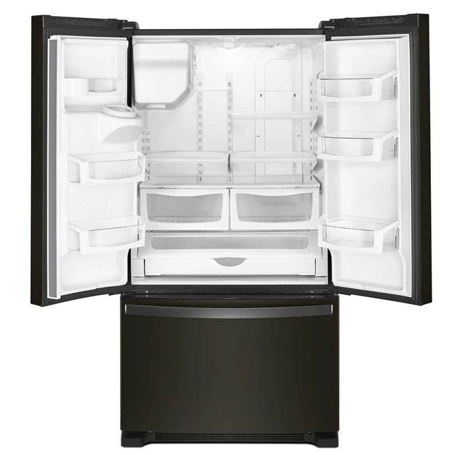 Whirlpool French Door Refrigerator - 36-in - 24.7-cu ft - Black Stainless Steel Whirlpool French Door Refrigerator - 36-in - 24.7-cu ft - Black Stainless Steel -Whirlpool Shop 30005554b L