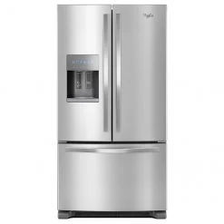 Whirlpool French Door Refrigerator 36-in - 25-cu ft - Stainless Steel