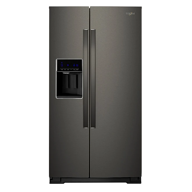 Whirlpool Side-by-Side Refrigerator with EveryDrop Filtration System - 36-in - 28.4-cu ft - Black Stainless Steel 3 Whirlpool Side-by-Side Refrigerator with EveryDrop Filtration System - 36-in - 28.4-cu ft - Black Stainless Steel