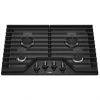 Whirlpool Gas Cooktop - 4 Burners - 30-inch - Black - 15,000 BTU 1 Whirlpool Gas Cooktop - 4 Burners - 30-inch - Black - 15,000 BTU -Whirlpool Shop 30005816 L