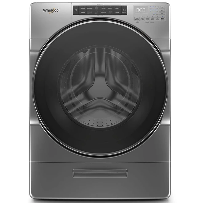 Whirlpool Front-Load Washer - 5.2-cu ft - Chrome Shadow - High Efficiency 3 Whirlpool Front-Load Washer - 5.2-cu ft - Chrome Shadow - High Efficiency