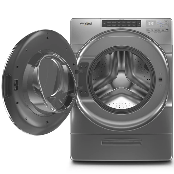 Whirlpool Front-Load Washer - 5.2-cu ft - Chrome Shadow - High Efficiency 4 Whirlpool Front-Load Washer - 5.2-cu ft - Chrome Shadow - High Efficiency - Image 2