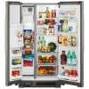 Whirlpool Side-By-Side Refrigerator - 21.4-cu ft - EveryDrop Filtration System - 33-in - Stainless Steel -Whirlpool Shop 30006086b L