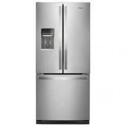 Whirlpool French Door Refrigerator - 30-in - 19.7-cu ft - Stainless Steel