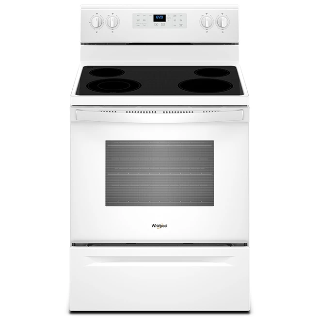30" Whirlpool Electric Convection Range - 5.3 cu. ft. - White 3 30" Whirlpool Electric Convection Range - 5.3 cu. ft. - White