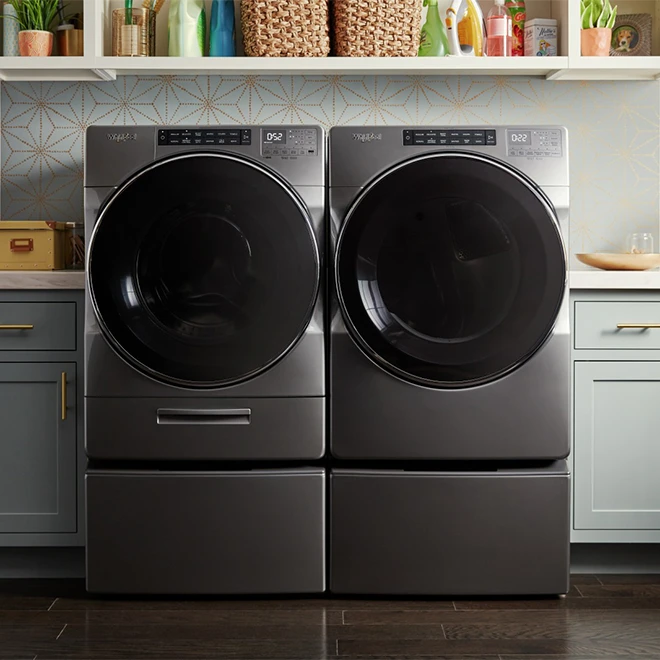 Gas Dryer with Steam Cycles - 7.4 cu. ft. - Chrome Shadow Gas Dryer with Steam Cycles - 7.4 cu. ft. - Chrome Shadow -Whirlpool Shop 30006353d L