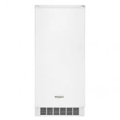 Whirlpool White 15-in Ice Maker with Clear Ice Technology and 25-lb Capacity