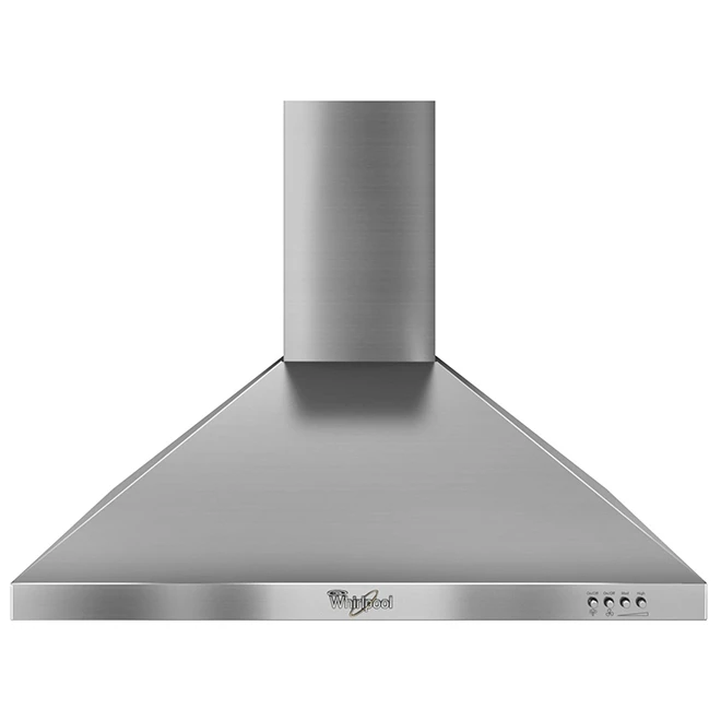 Whirlpool Wall Mount Range Hood - 300 CFM - Dishwasher Safe - Stainless Steel - 30-in W 3 Whirlpool Wall Mount Range Hood - 300 CFM - Dishwasher Safe - Stainless Steel - 30-in W