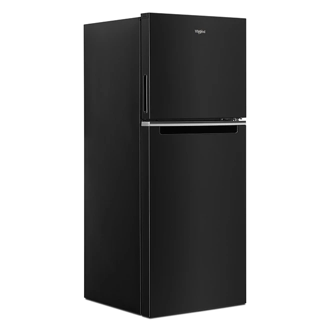 Whirlpool 24-in Black Top Freezer Refrigerator - 11.6 cu ft 4 Whirlpool 24-in Black Top Freezer Refrigerator - 11.6 cu ft - Image 2