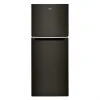 Whirlpool Black Stainless Steel 24-in Top Freezer Refrigerator - 11.6 cu ft -Whirlpool Shop 30006461 L