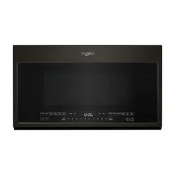 Whirlpool Over-the-Range Microwave Oven - 2.1-cu ft - 1000-Watt - Black Stainless Steel