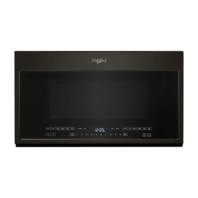 Whirlpool Over-the-Range Microwave Oven - 2.1-cu ft - 1000-Watt - Black Stainless Steel 3 Whirlpool Over-the-Range Microwave Oven - 2.1-cu ft - 1000-Watt - Black Stainless Steel