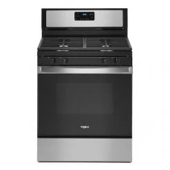 Whirlpool(TM) Gas Range - 4 Burners - 5.0 cu. ft. - 30-in - Stainless Steel