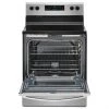 Whirlpool Stainless Steel Freestanding Electric Range - Smooth 4 Burner Cooktop - Self-Cleaning - 5.3-cu ft -Whirlpool Shop 30006525b L