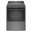Whirlpool Smart Capable Gas Dryer - 7.4-cu ft - 27-in - Hamper Door - Wrinkle Shield - Chrome Shadow -Whirlpool Shop 30006527 L