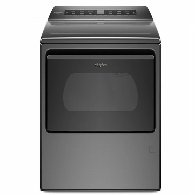 Whirlpool Smart Capable Gas Dryer - 7.4-cu ft - 27-in - Hamper Door - Wrinkle Shield - Chrome Shadow 3 Whirlpool Smart Capable Gas Dryer - 7.4-cu ft - 27-in - Hamper Door - Wrinkle Shield - Chrome Shadow