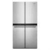 Whirlpool Bottom Freezer 4-Door Refrigerator - Counter Depth - 36-in - 19.4-cu ft - Stainless Steel -Whirlpool Shop 30006577 L