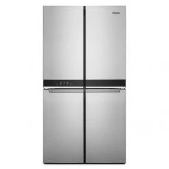 Whirlpool Bottom Freezer 4-Door Refrigerator - Counter Depth - 36-in - 19.4-cu ft - Stainless Steel