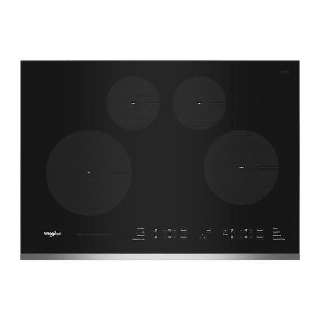 Whirlpool Induction Cooktop 30-in Stainless Steel Black 3 Whirlpool Induction Cooktop 30-in Stainless Steel Black