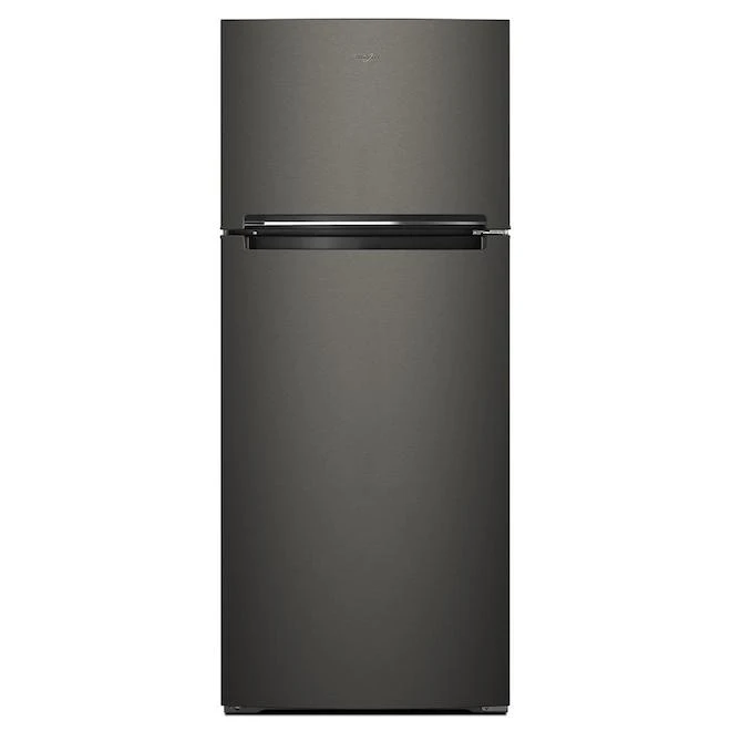 Whirlpool 18-cu ft Standard Depth Top Freezer Refrigerator (Fingerprint-Resistant Black Stainless Steel) 3 Whirlpool 18-cu ft Standard Depth Top Freezer Refrigerator (Fingerprint-Resistant Black Stainless Steel)