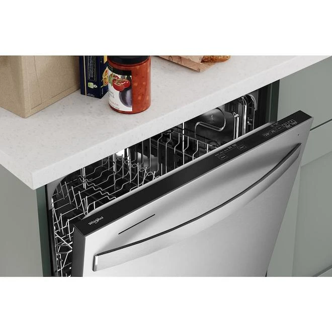 Whirlpool 50 dB Filtration Built-In Dishwasher (Fingerprint-Resistant Stainless Steel) (24-in) ENERGY STAR Certified 4 Whirlpool 50 dB Filtration Built-In Dishwasher (Fingerprint-Resistant Stainless Steel) (24-in) ENERGY STAR Certified - Image 2