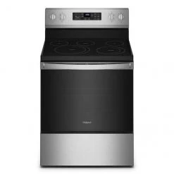 Whirlpool Ceramic Glass 5.3-cu ft Self-Cleaning Air Fry Electric 5-in-1 Range (Fingerprint-Resistant Stainless Steel)