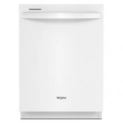 Whirlpool Built-In White Dishwasher with Tall Top Rack